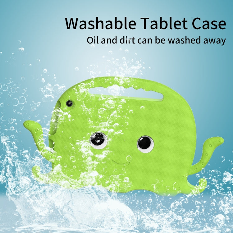 For Amazon Kindle Fire HD10 2021 Octopus Style EVA + PC Tablet Case with Strap(Grass Green) - Amazon by PMC TechLife | Online Shopping South Africa | PMC TechLife | Buy Now Pay Later Mobicred