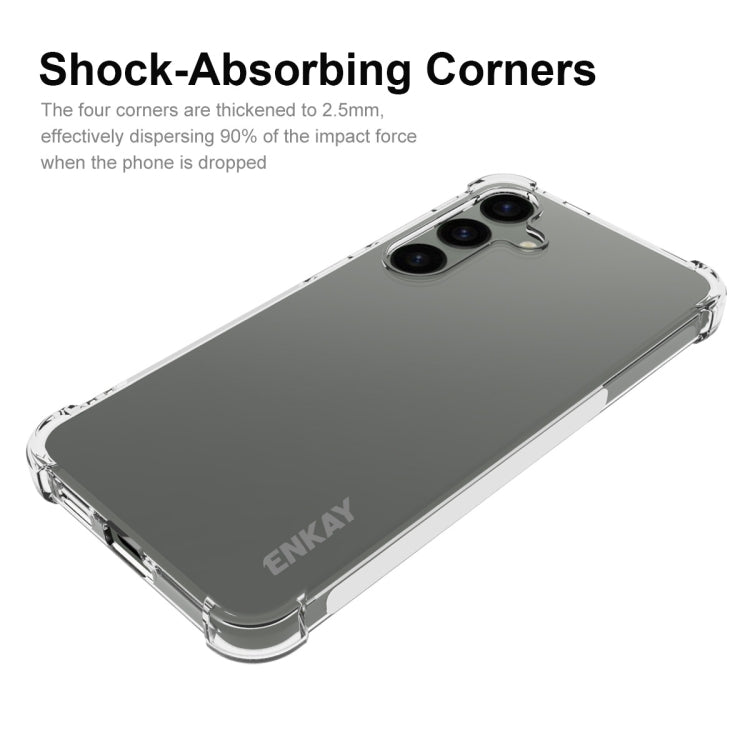 For Samsung Galaxy S24+ 5G ENKAY Clear TPU Shockproof Anti-slip Phone Case - Galaxy S24+ 5G Cases by ENKAY | Online Shopping South Africa | PMC Jewellery | Buy Now Pay Later Mobicred