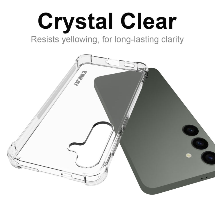 For Samsung Galaxy S24+ 5G ENKAY Clear TPU Shockproof Anti-slip Phone Case - Galaxy S24+ 5G Cases by ENKAY | Online Shopping South Africa | PMC Jewellery | Buy Now Pay Later Mobicred