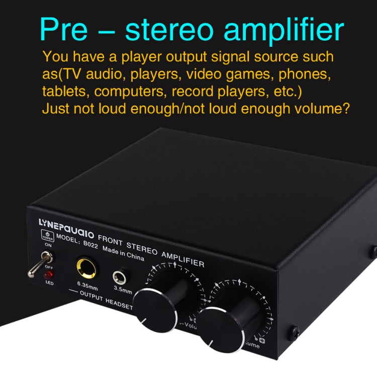 B022 Pre-Stereo Signal Amplifier Volume Booster Headphones Active Speaker Preamp Audio Amplifier -  by PMC TechLife | Online Shopping South Africa | PMC TechLife | Buy Now Pay Later Mobicred