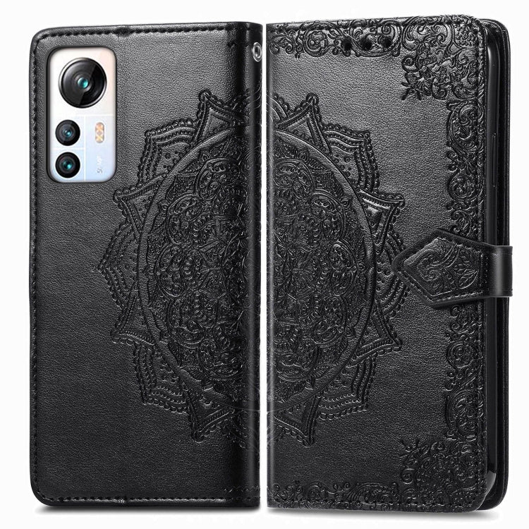 For Blackview A85 Mandala Flower Embossed Leather Phone Case(Black) - More Brand by PMC Jewellery | Online Shopping South Africa | PMC Jewellery | Buy Now Pay Later Mobicred