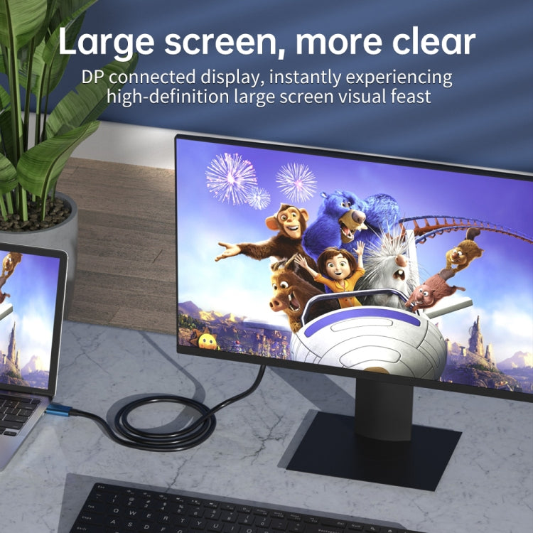 V175B Suitable for TV Projector Display Type-C to DP 8K Same Screen Line - Cable by PMC Jewellery | Online Shopping South Africa | PMC Jewellery | Buy Now Pay Later Mobicred