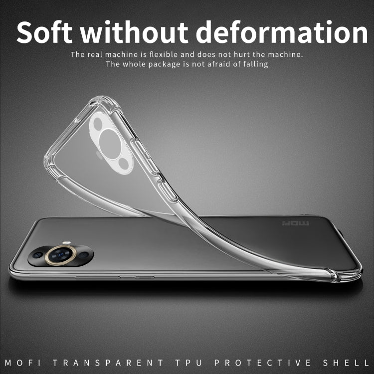 For Huawei nova 11 Pro MOFI Ming Series Transparent Ultra-thin TPU Phone Case - Huawei Cases by MOFI | Online Shopping South Africa | PMC Jewellery