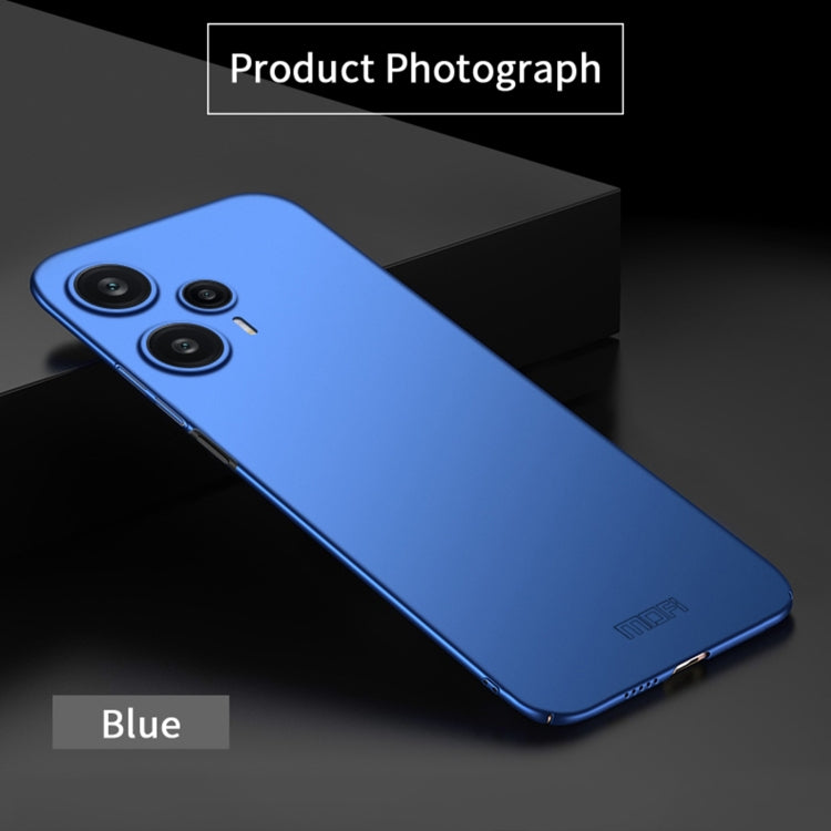 For?Redmi Note 12 Turbo 5G MOFI Micro-Frosted PC Ultra-thin Hard Phone Case(Blue) - Xiaomi Cases by MOFI | Online Shopping South Africa | PMC Jewellery