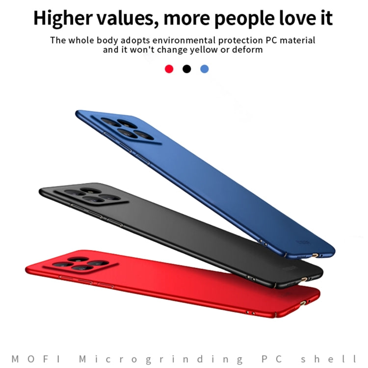 For Xiaomi 14 Pro MOFI Micro-Frosted PC Ultra-thin Hard Phone Case(Black) - 14 Pro Cases by MOFI | Online Shopping South Africa | PMC TechLife | Buy Now Pay Later Mobicred
