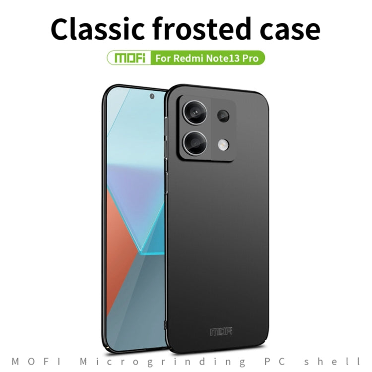 For Redmi Note 13 Pro 5G MOFI Micro-Frosted PC Ultra-thin Hard Phone Case(Black) - Note 13 Pro Cases by MOFI | Online Shopping South Africa | PMC Jewellery