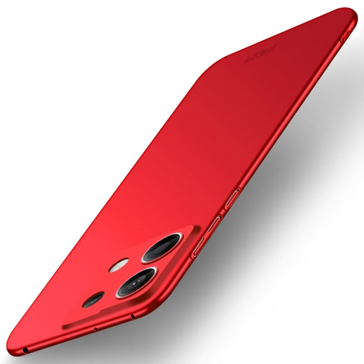 For Xiaomi?Redmi Note 13 5G MOFI Micro-Frosted PC Ultra-thin Hard Phone Case(Red) - Note 13 Cases by MOFI | Online Shopping South Africa | PMC Jewellery