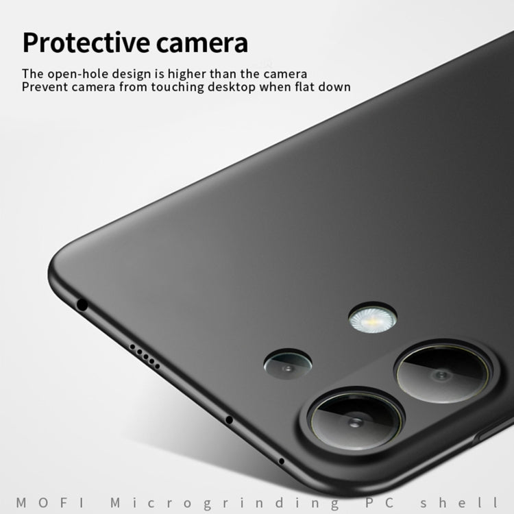 For Xiaomi Redmi Note 13 Pro 4G MOFI Micro-Frosted PC Ultra-thin Hard Phone Case(Black) - Note 13 Pro Cases by MOFI | Online Shopping South Africa | PMC Jewellery