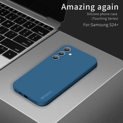 For Samsung Galaxy S24+ 5G PINWUYO Sense Series Liquid Silicone TPU Phone Case(Blue) - Galaxy S24+ 5G Cases by PINWUYO | Online Shopping South Africa | PMC Jewellery | Buy Now Pay Later Mobicred