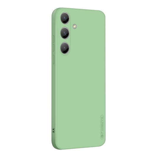 For Samsung Galaxy S25 5G PINWUYO Sense Series Liquid Silicone TPU Phone Case(Green) - Galaxy S25 5G Cases by PINWUYO | Online Shopping South Africa | PMC Jewellery | Buy Now Pay Later Mobicred