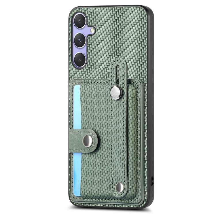 For Samsung Galaxy S25+ 5G Wristband Kickstand Wallet Back Phone Case with Tool Knife(Green) - Galaxy S25+ 5G Cases by PMC Jewellery | Online Shopping South Africa | PMC Jewellery | Buy Now Pay Later Mobicred