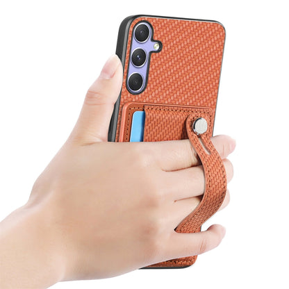 For Samsung Galaxy S25 Ultra 5G Wristband Kickstand Wallet Back Phone Case with Tool Knife(Brown) - Galaxy S25 Ultra 5G Cases by PMC Jewellery | Online Shopping South Africa | PMC Jewellery | Buy Now Pay Later Mobicred