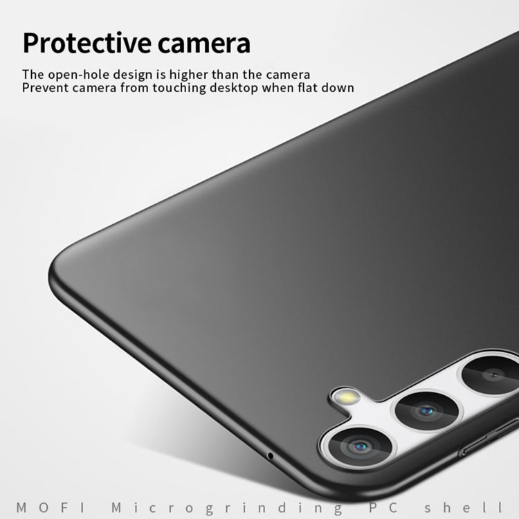 For Samsung Galaxy A24 4G MOFI Frosted PC Ultra-thin Hard Phone Case(Black) - Galaxy Phone Cases by MOFI | Online Shopping South Africa | PMC Jewellery