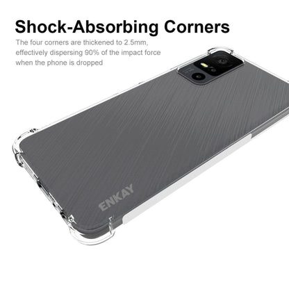 For TCL 40 XE 5G ENKAY Hat-Prince Transparent TPU Shockproof Phone Case - More Brand by ENKAY | Online Shopping South Africa | PMC Jewellery | Buy Now Pay Later Mobicred