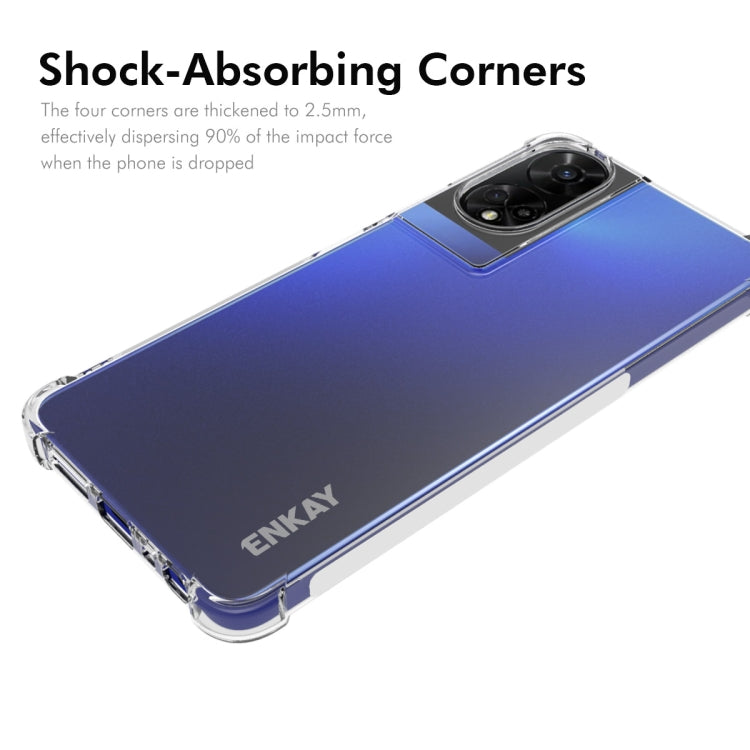 For TCL 50 5G ENKAY Hat-Prince Transparent TPU Shockproof Phone Case - free shipping - PMC Jewellery - Order now!