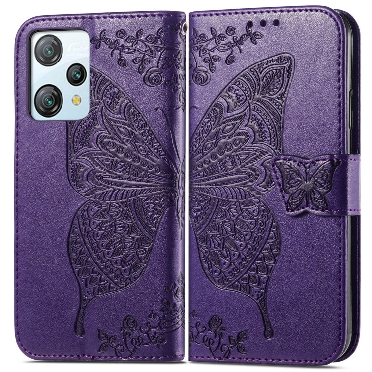 For Blackview A53 Butterfly Love Flower Embossed Leather Phone Case(Purple) - More Brand by PMC Jewellery | Online Shopping South Africa | PMC Jewellery | Buy Now Pay Later Mobicred