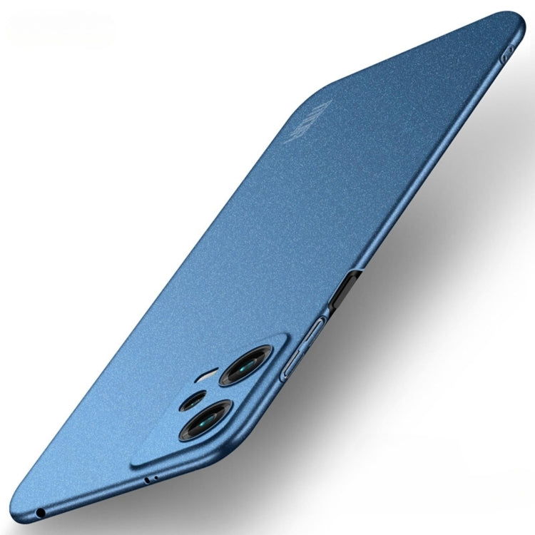 For Xiaomi Redmi Note 12 Global MOFI Fandun Series Frosted PC Ultra-thin All-inclusive Phone Case(Blue) - Note 12 Pro Cases by MOFI | Online Shopping South Africa | PMC Jewellery