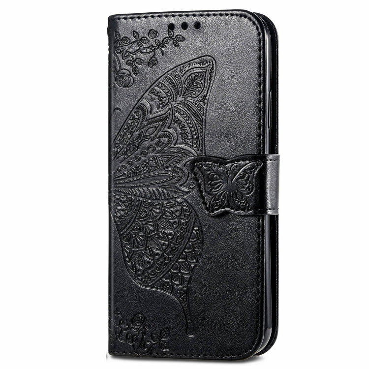 For Tecno Spark 20 Pro+ Butterfly Love Flower Embossed Leather Phone Case(Black) - Tecno Cases by PMC TechLife | Online Shopping South Africa | PMC TechLife | Buy Now Pay Later Mobicred