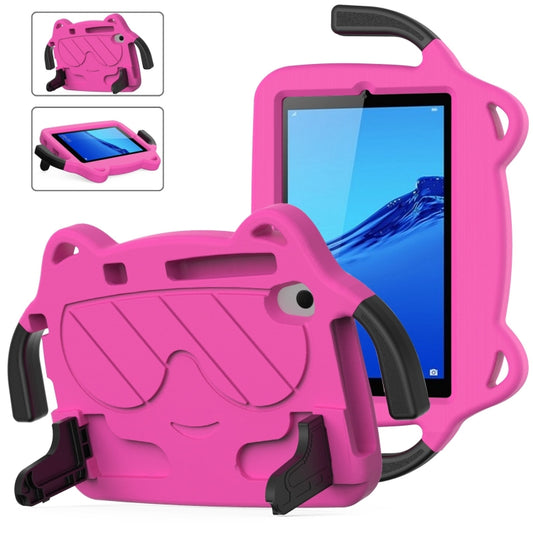 For Huawei MediaPad M5 Lite 8.0 Ice Baby EVA Shockproof Hard PC Tablet Case(Rose Red+Black) - Huawei by PMC Jewellery | Online Shopping South Africa | PMC Jewellery | Buy Now Pay Later Mobicred