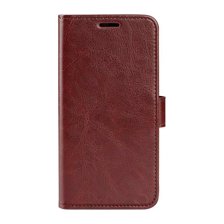 For iPhone 16e R64 Texture Horizontal Flip Leather Phone Case(Brown) - iPhone 16e Cases by PMC TechLife | Online Shopping South Africa | PMC TechLife | Buy Now Pay Later Mobicred