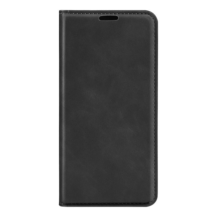 For iPhone 16e Retro-skin Magnetic Suction Leather Phone Case(Black) - iPhone 16e Cases by PMC TechLife | Online Shopping South Africa | PMC TechLife | Buy Now Pay Later Mobicred