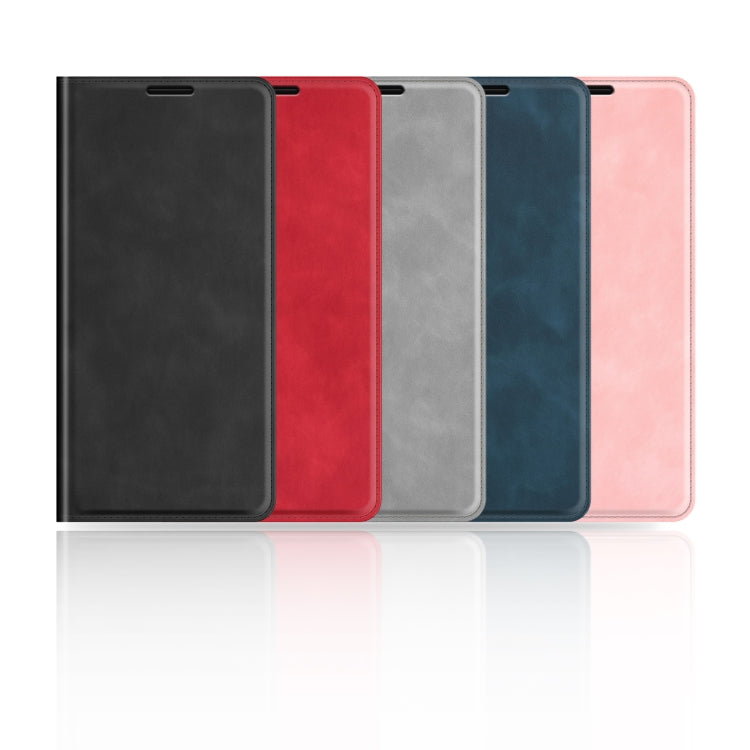 For iPhone 16 Retro-skin  Magnetic Suction Leather Phone Case(Red) - iPhone 16 Cases by PMC TechLife | Online Shopping South Africa | PMC TechLife | Buy Now Pay Later Mobicred