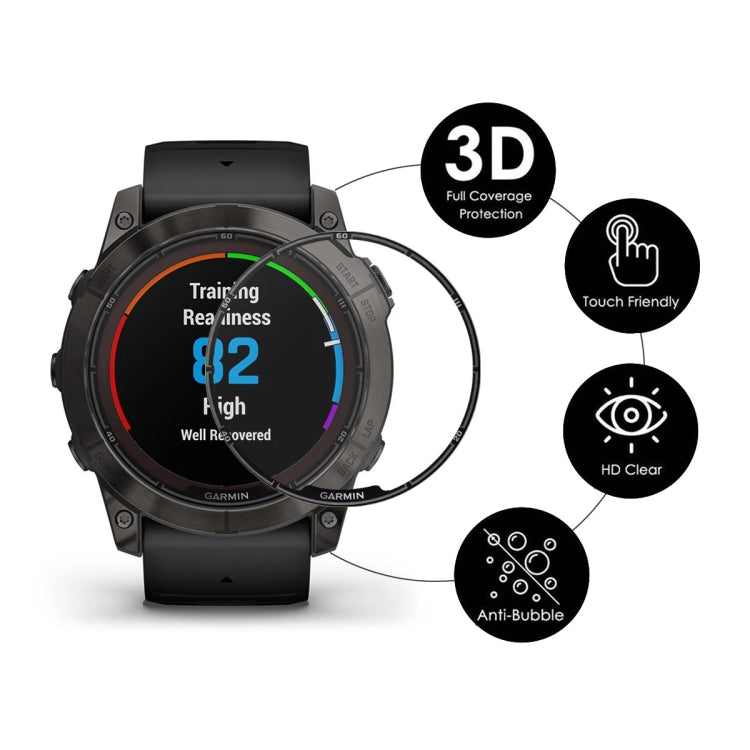For Garmin Fenix 7X Pro 5pcs ENKAY 3D Full Coverage Soft PC Edge PMMA HD Screen Protector Film - free shipping - PMC TechLife - Order now!