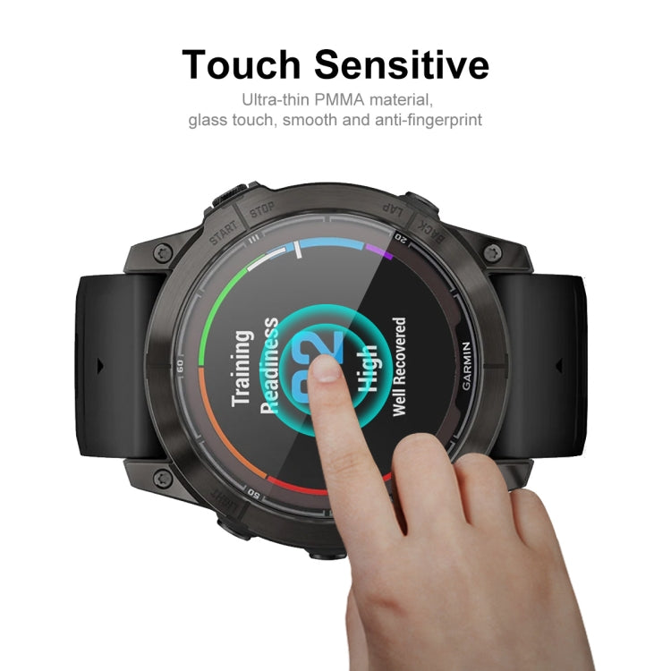 For Garmin Fenix 7X Pro 5pcs ENKAY 3D Full Coverage Soft PC Edge PMMA HD Screen Protector Film - free shipping - PMC TechLife - Order now!