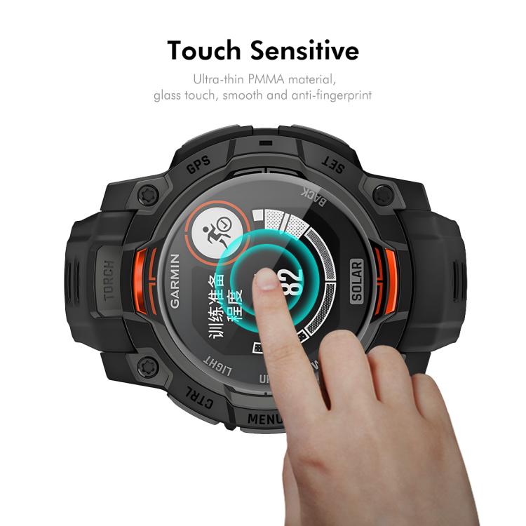 For Garmin Instinct 3 AMOLED / Solar 45mm 5pcs ENKAY 3D Full Coverage Soft PC Edge PMMA HD Screen Protector Film - free shipping - PMC TechLife - Order now!