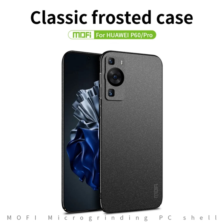 For Huawei P60 / P60 Pro MOFI Fandun Series Frosted PC Ultra-thin All-inclusive Phone Case(Green) - Huawei Cases by MOFI | Online Shopping South Africa | PMC Jewellery