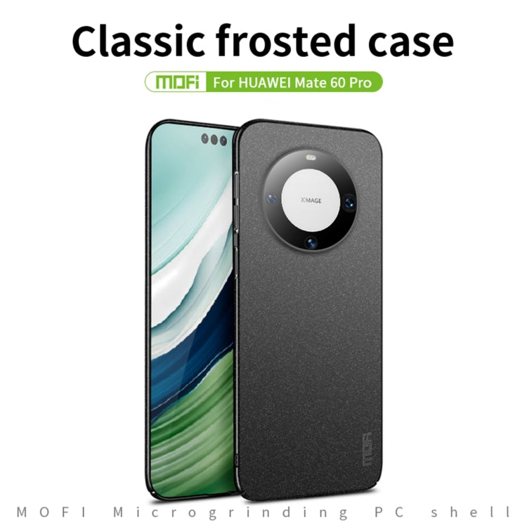 For Huawei Mate 60 Pro MOFI Fandun Series Frosted PC Ultra-thin All-inclusive Phone Case(Black) - Huawei Cases by MOFI | Online Shopping South Africa | PMC Jewellery