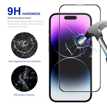 For iPhone 15 Pro Max 2pcs ENKAY Full Glue High Aluminum-silicon Tempered Glass Film - iPhone 15 Pro Max Tempered Glass by ENKAY | Online Shopping South Africa | PMC Jewellery | Buy Now Pay Later Mobicred