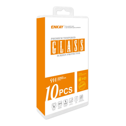 For iPhone 16 Pro Max 10pcs ENKAY Full Glue High Aluminum-silicon Tempered Glass Film - iPhone 16 Pro Max Tempered Glass by ENKAY | Online Shopping South Africa | PMC Jewellery | Buy Now Pay Later Mobicred