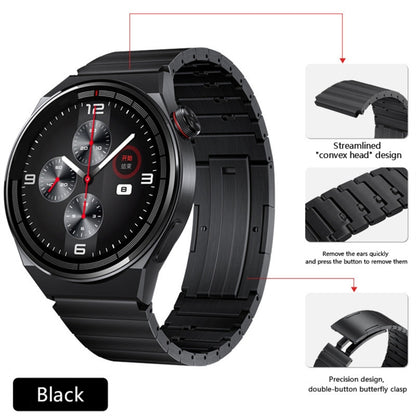 For Huawei Watch GT3 46mm Titanium Alloy Quick Release Watch Band(Black) - Watch Bands by PMC Jewellery | Online Shopping South Africa | PMC Jewellery