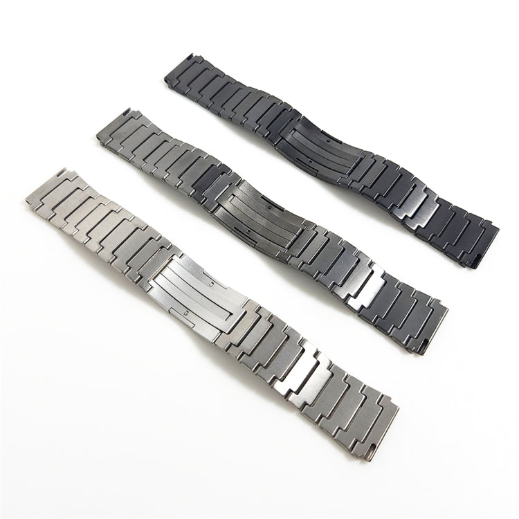 For Huawei Watch GT 42mm / 46mm One Bead Titanium Alloy Watch Band(Black) - Watch Bands by PMC Jewellery | Online Shopping South Africa | PMC Jewellery