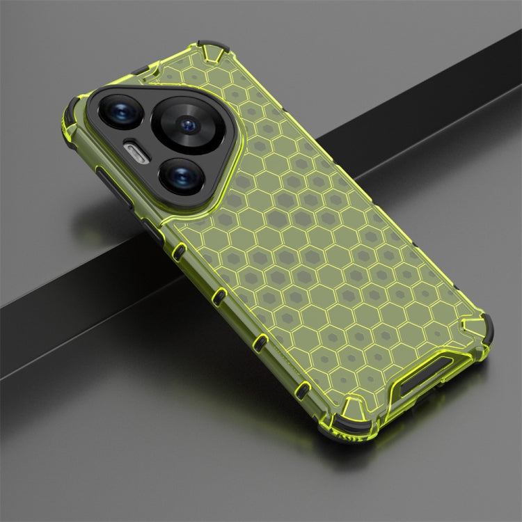 For Huawei Pura 70 Pro Shockproof Honeycomb Phone Case(Green) - Huawei Cases by PMC Jewellery | Online Shopping South Africa | PMC Jewellery | Buy Now Pay Later Mobicred