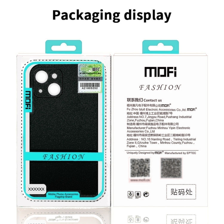 For iPhone 15 Plus  MOFI Fandun Series Frosted PC Ultra-thin All-inclusive Phone Case(Black) - More iPhone Cases by MOFI | Online Shopping South Africa | PMC Jewellery