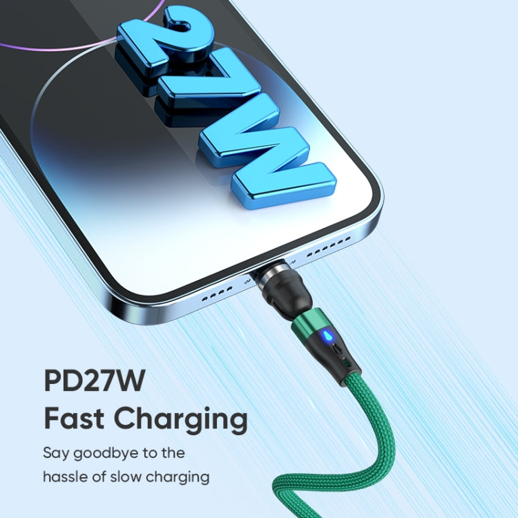 ENKAY PD60W Type-C to Type-C / 8 Pin Magnetic 540 Degrees Rotating Fast Charging Cable, Length:2m(Black) - Charging Cable & Head by ENKAY | Online Shopping South Africa | PMC Jewellery | Buy Now Pay Later Mobicred