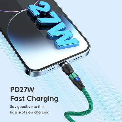 ENKAY PD60W Type-C to Type-C / 8 Pin Magnetic 540 Degrees Rotating Fast Charging Cable, Length:2m(Green) - Charging Cable & Head by ENKAY | Online Shopping South Africa | PMC Jewellery | Buy Now Pay Later Mobicred