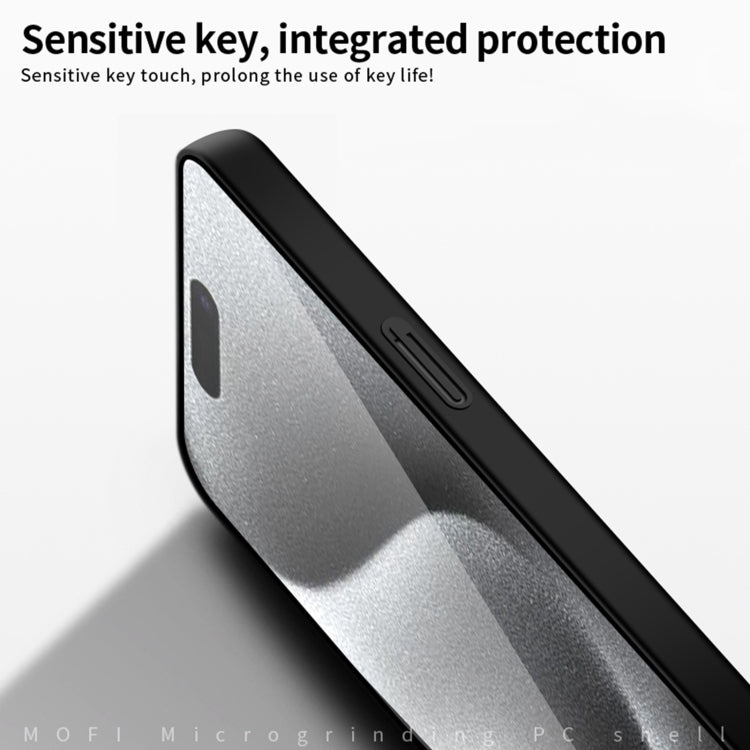 For iPhone 16 Pro MOFI Frosted PC Ultra-thin Hard Phone Case(Black) - iPhone 16 Pro Cases by MOFI | Online Shopping South Africa | PMC Jewellery | Buy Now Pay Later Mobicred