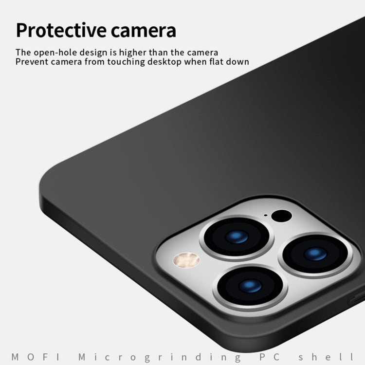 For iPhone 16 Pro MOFI Frosted PC Ultra-thin Hard Phone Case(Black) - iPhone 16 Pro Cases by MOFI | Online Shopping South Africa | PMC Jewellery | Buy Now Pay Later Mobicred