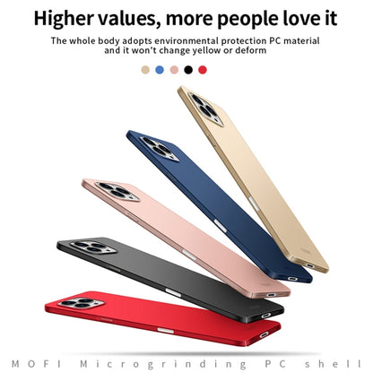 For iPhone 16 Pro Max MOFI Frosted PC Ultra-thin Hard Phone Case(Gold) - iPhone 16 Pro Cases by MOFI | Online Shopping South Africa | PMC Jewellery | Buy Now Pay Later Mobicred