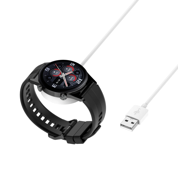 For Honor Watch GS3 TMA-L19 Integrated Mmagnetic Suction Watch Charging Cable, Length: 1m(White) - Charger by PMC Jewellery | Online Shopping South Africa | PMC Jewellery | Buy Now Pay Later Mobicred