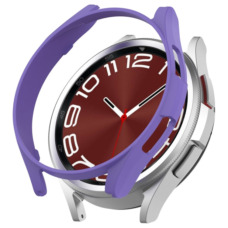 For Samsung Galaxy Watch 6 Classic 43mm Half Coverage Hollow PC Watch Protective Case(Purple) - free shipping - PMC TechLife - Order now!