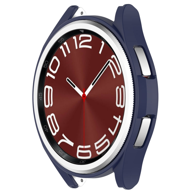 For Samsung Galaxy Watch 6 Classic 43mm Half Coverage Hollow PC Watch Protective Case(Midnight Blue) - free shipping - PMC TechLife - Order now!