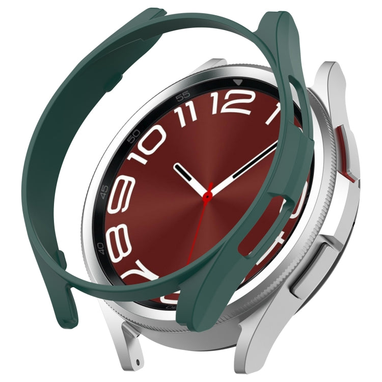 For Samsung Galaxy Watch 6 Classic 43mm Half Coverage Hollow PC Watch Protective Case(Green) - Watch Cases by PMC TechLife | Online Shopping South Africa | PMC TechLife | Buy Now Pay Later Mobicred