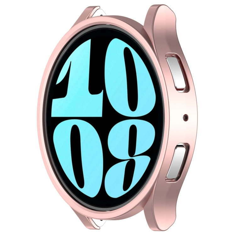 For Samsung Galaxy Watch 6 40mm Half Coverage Hollow PC Watch Protective Case(Rose Gold) - Watch Cases by PMC TechLife | Online Shopping South Africa | PMC TechLife