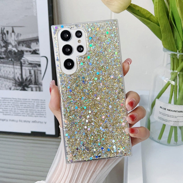 For Samsung Galaxy S24 5G Glitter Sequins Epoxy TPU Phone Case(Gold) - Galaxy S24 5G Cases by PMC TechLife | Online Shopping South Africa | PMC TechLife