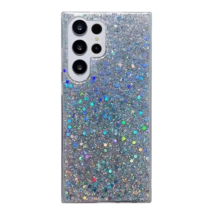 For Samsung Galaxy S24 Ultra 5G Glitter Sequins Epoxy TPU Phone Case(Silver) - Galaxy S24 Ultra 5G Cases by PMC Jewellery | Online Shopping South Africa | PMC Jewellery