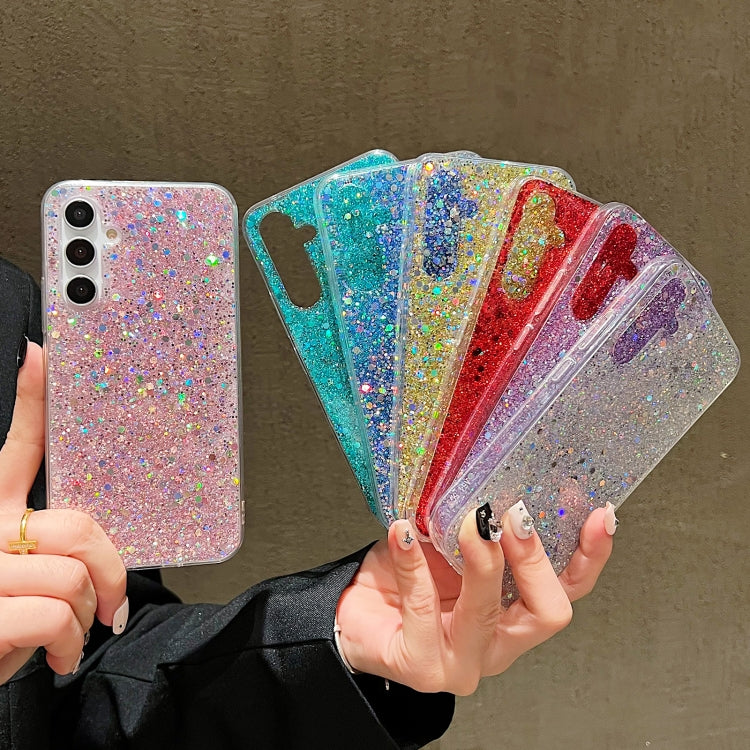 For Samsung Galaxy S24+ 5G Glitter Sequins Epoxy TPU Phone Case(Pink) - Galaxy S24+ 5G Cases by PMC TechLife | Online Shopping South Africa | PMC TechLife